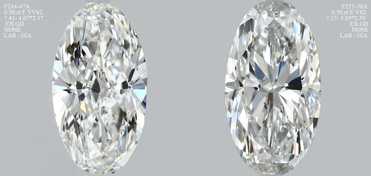 0.50 ct. F/VVS2 Oval Diamond