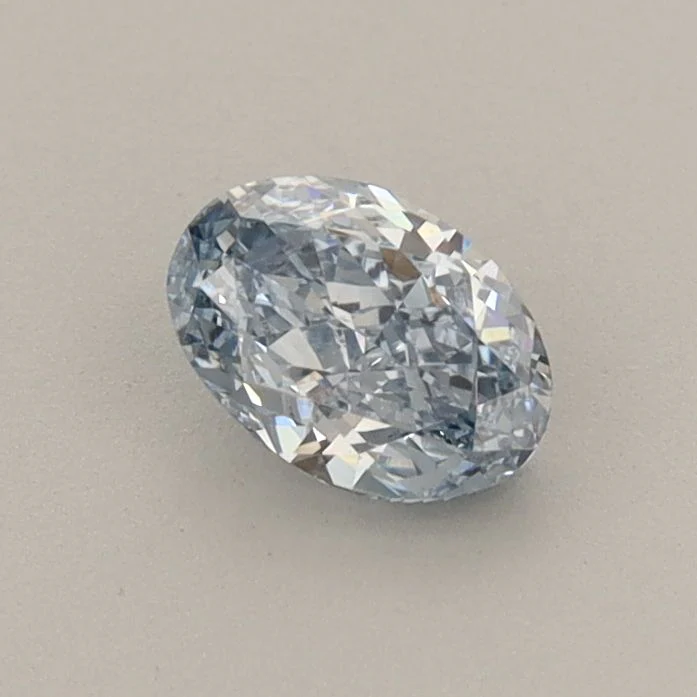 0.50 ct. Fancy Intense Blue/VS1 Oval Lab Grown Diamond