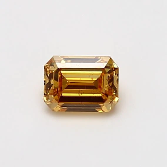 0.50 ct. Fancy Intense Orange Yellow/SI2 Emerald Diamond