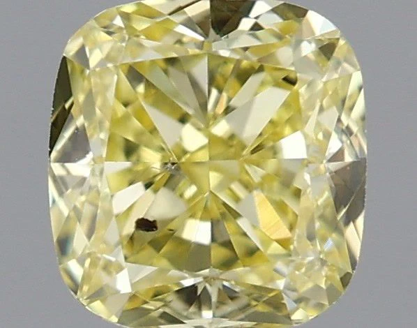 0.50 ct. Fancy Intense Yellow/SI1 Cushion Modified Diamond