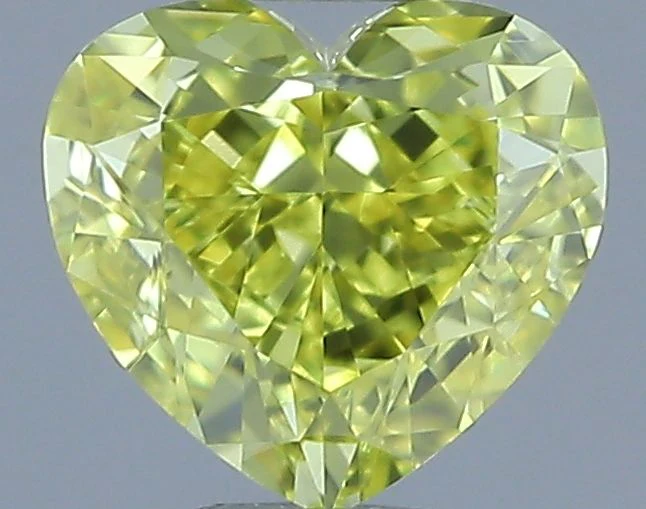 0.50 ct. Fancy Intense Yellow/VVS1 Heart Diamond