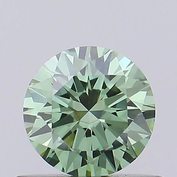 0.50 ct. Fancy Vivid Green/VVS2 Round Lab Grown Diamond