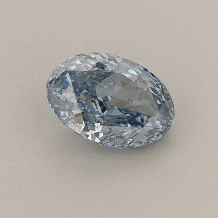 0.51 ct. Fancy Intense Blue/VS1 Oval Lab Grown Diamond
