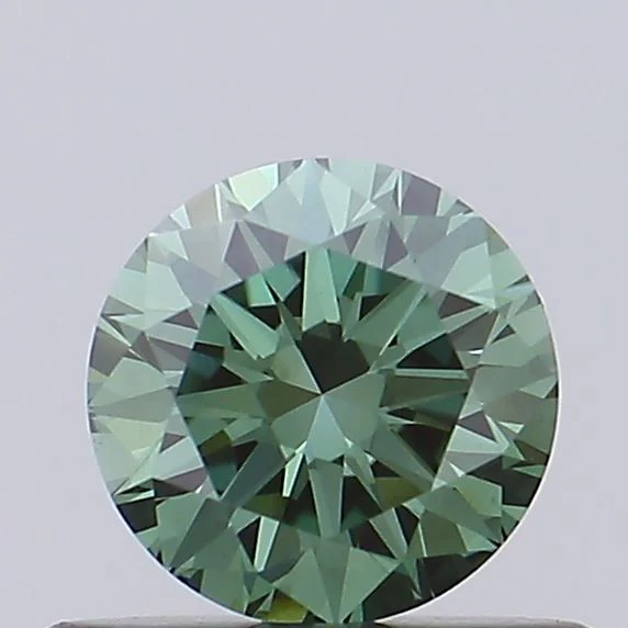 0.51 ct. Fancy Vivid Green/VS1 Round Lab Grown Diamond