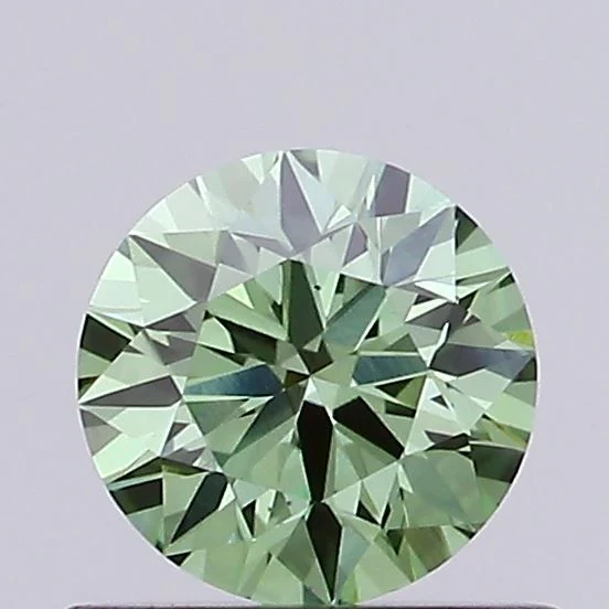 0.51 ct. Fancy Vivid Green/VS1 Round Lab Grown Diamond