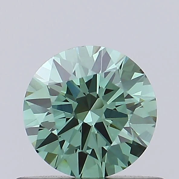 0.51 ct. Fancy Vivid Green/VVS2 Round Lab Grown Diamond