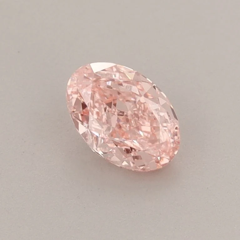 0.51 ct. Fancy Vivid Pink/VS1 Oval Lab Grown Diamond