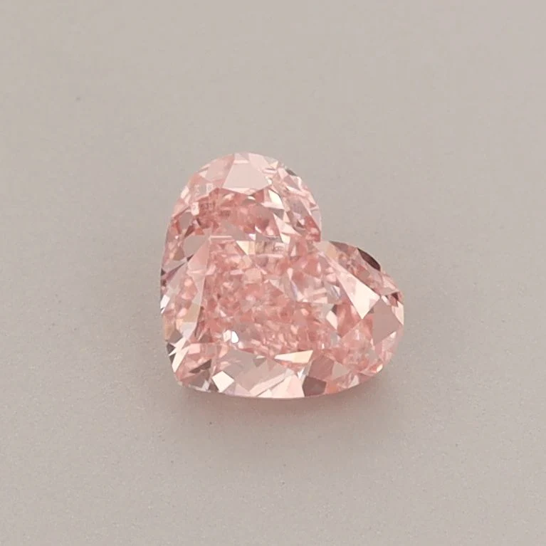 0.51 ct. Fancy Vivid Pink/VVS2 Heart Lab Grown Diamond