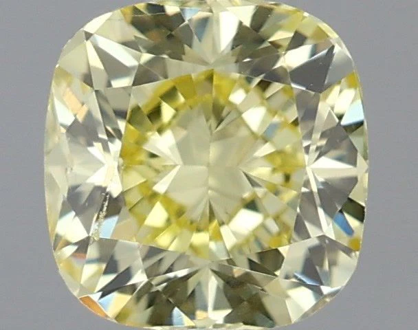 0.51 ct. Fancy Yellow/SI1 Cushion Modified Diamond
