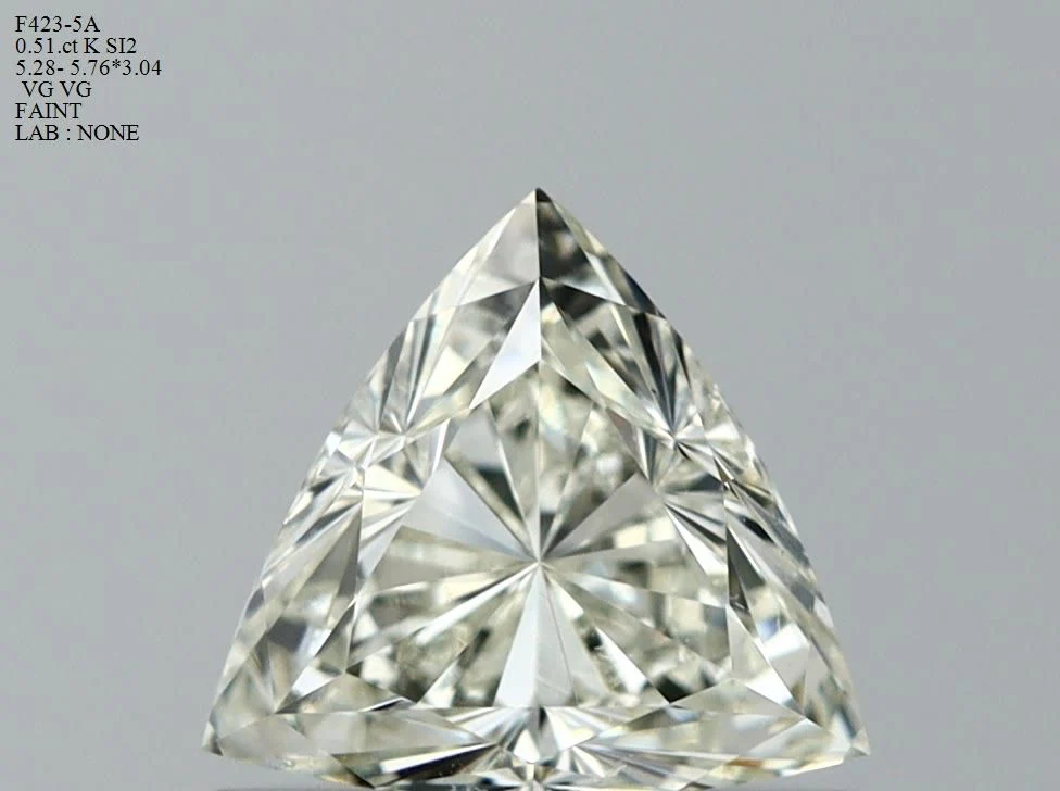 0.51 ct. K/SI2 Trilliant Diamond