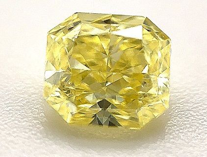 0.53 ct. Fancy Yellow/VS1 Sq. Radiant Diamond