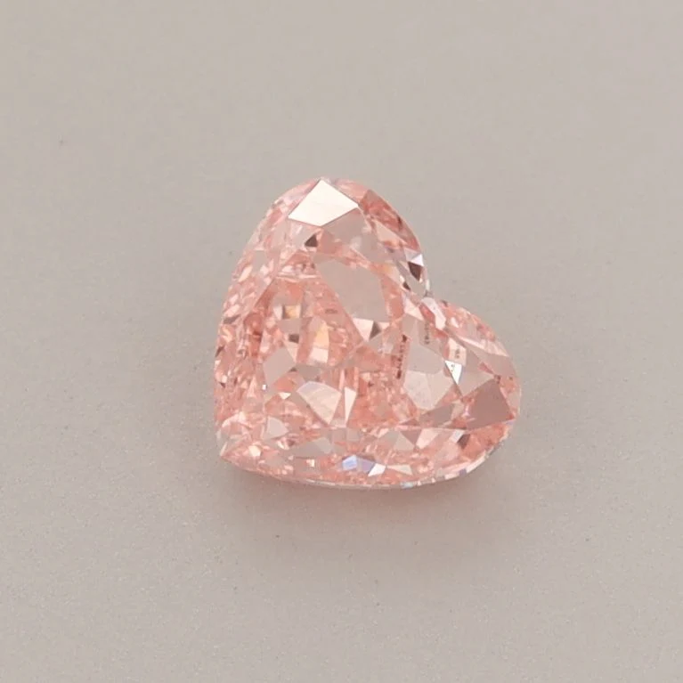 0.54 ct. Fancy Vivid Pink/VS2 Heart Lab Grown Diamond