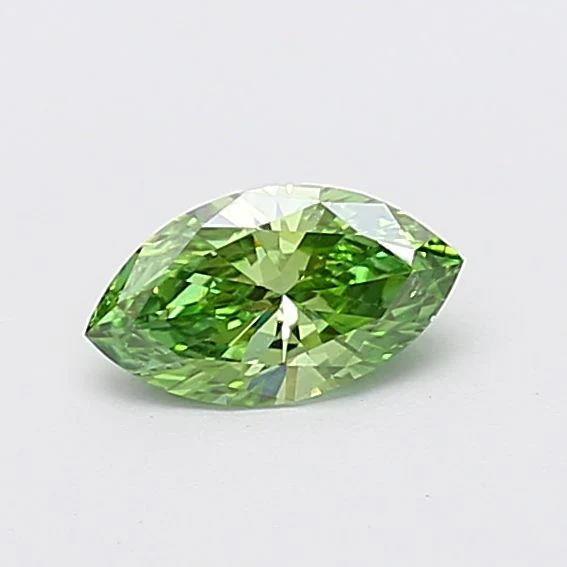 0.56 ct. Fancy Vivid Green/VS1 Marquise Lab Grown Diamond