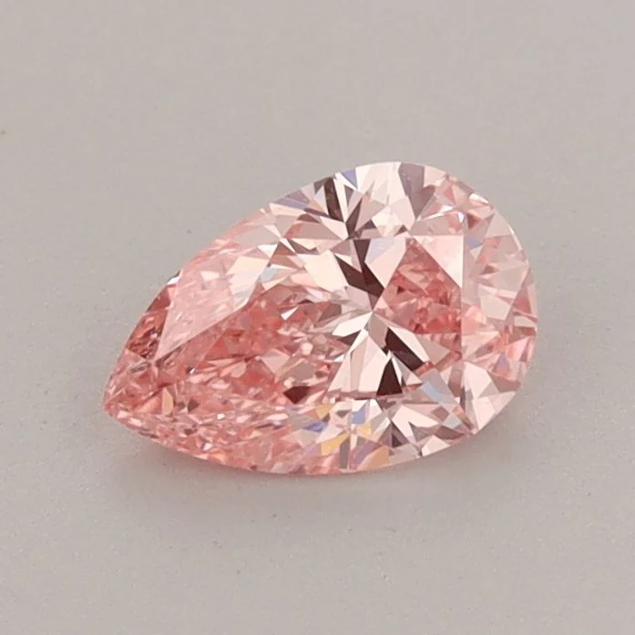 0.56 ct. Fancy Vivid Pink/VS1 Pear Lab Grown Diamond