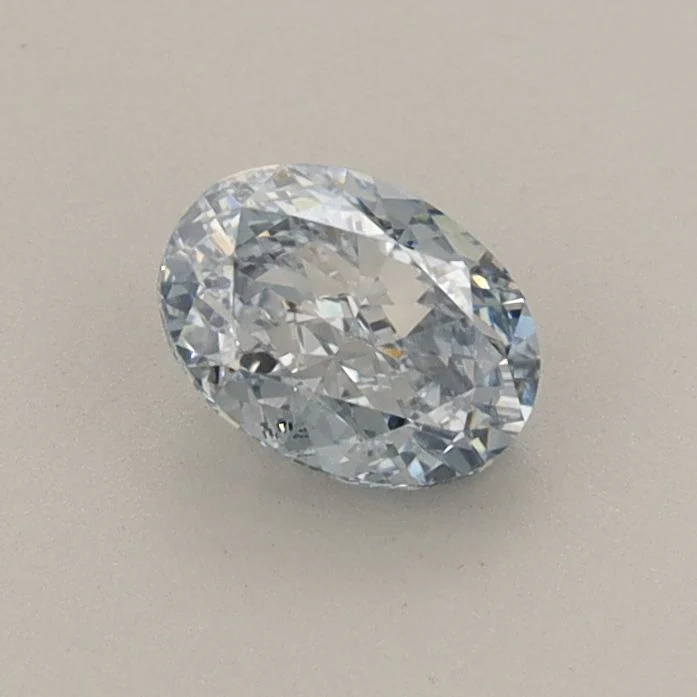 0.58 ct. Fancy Intense Blue/VVS2 Oval Lab Grown Diamond - Image 2