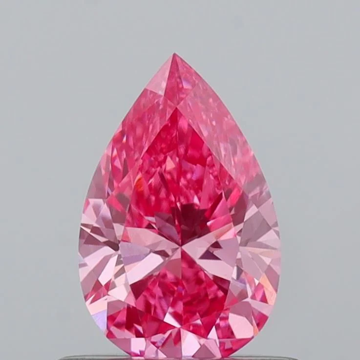 0.58 ct. Fancy Vivid Pink/VVS2 Pear Lab Grown Diamond