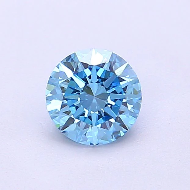 0.61 ct. Fancy Vivid Blue/VS1 Round Lab Grown Diamond
