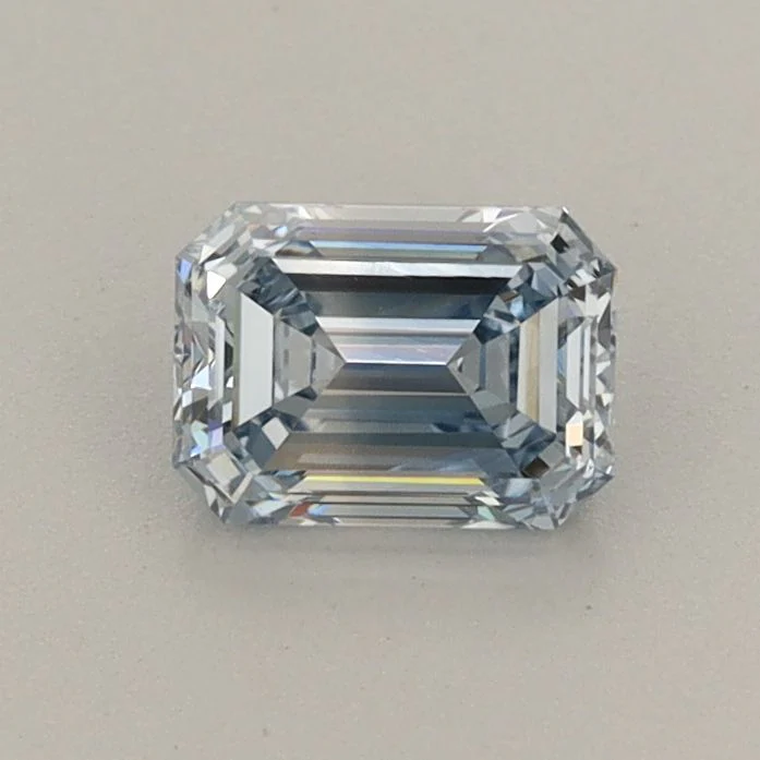 0.62 ct. Fancy Light Blue/VVS1 Emerald Lab Grown Diamond