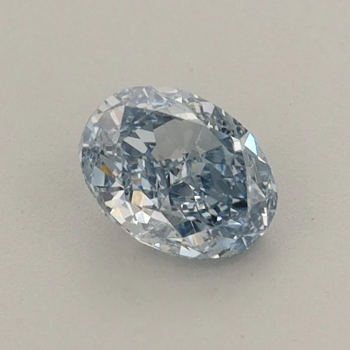 0.63 ct. Fancy Intense Blue/VVS2 Oval Lab Grown Diamond