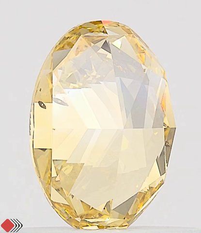 0.65 ct. Fancy Intense Orange Yellow/SI2 Oval Diamond