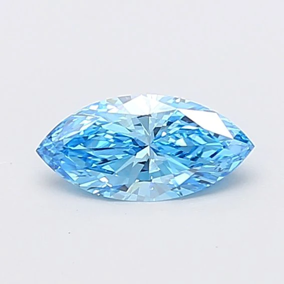 0.65 ct. Fancy Vivid Blue/VS2 Marquise Lab Grown Diamond