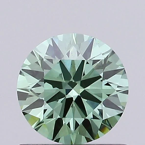 0.65 ct. Fancy Vivid Green/VS1 Round Lab Grown Diamond