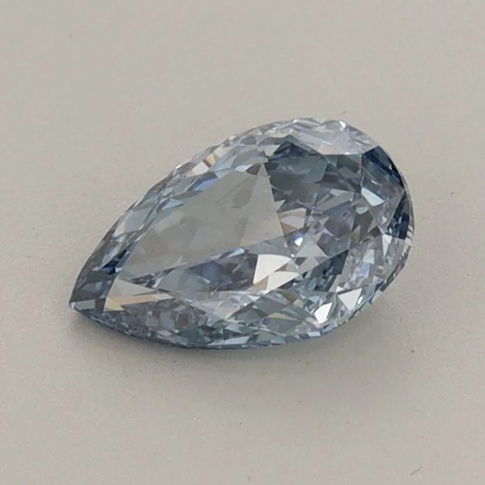 0.66 ct. Fancy Vivid Blue/VVS2 Pear Lab Grown Diamond