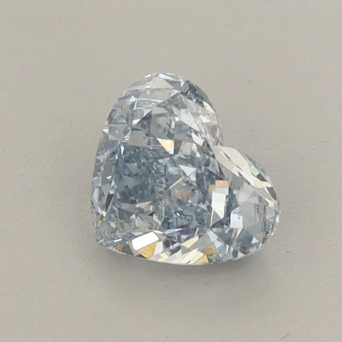 0.68 ct. Fancy Blue/VS2 Heart Lab Grown Diamond
