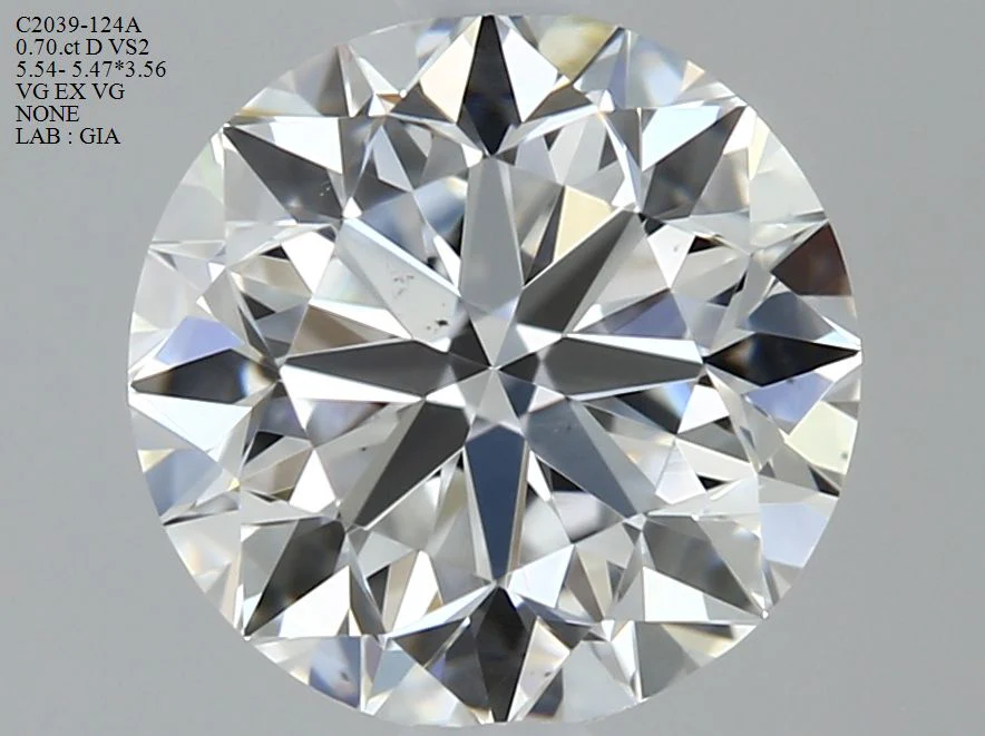 0.70 ct. D/VS2 Round Diamond