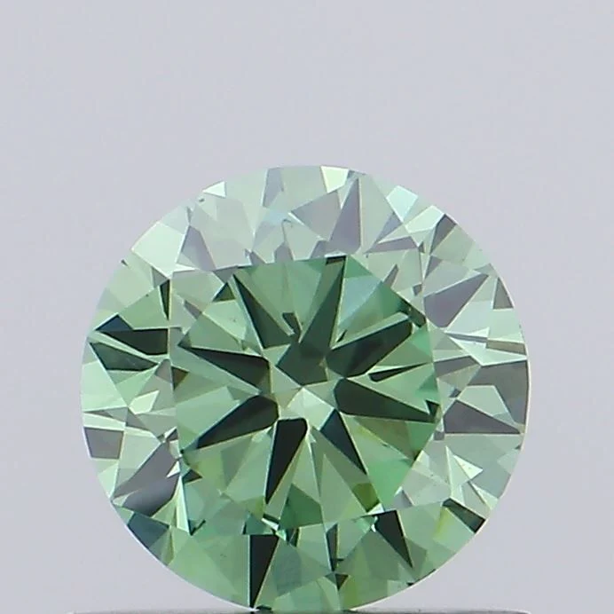 0.70 ct. Fancy Vivid Green/VS1 Round Lab Grown Diamond