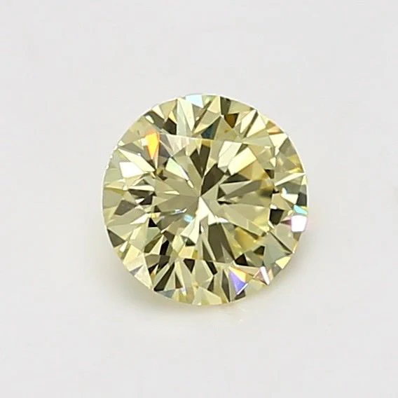 0.71 ct. Fancy Light Yellow/VVS1 Round Diamond