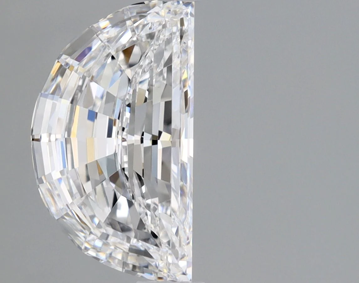 0.72 ct. D/IF Half Moon Diamond