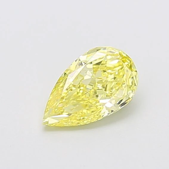 0.72 ct. Fancy Intense Yellow/VVS2 Pear Lab Grown Diamond
