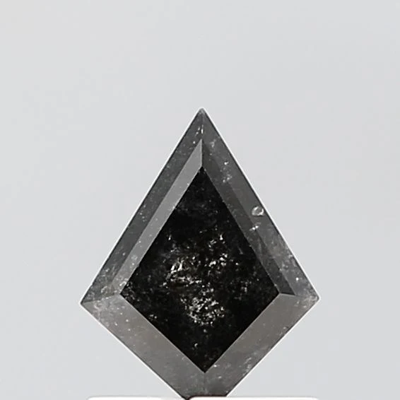0.72 ct. Fancy Salt And Pepper/VVS2 Pear Diamond
