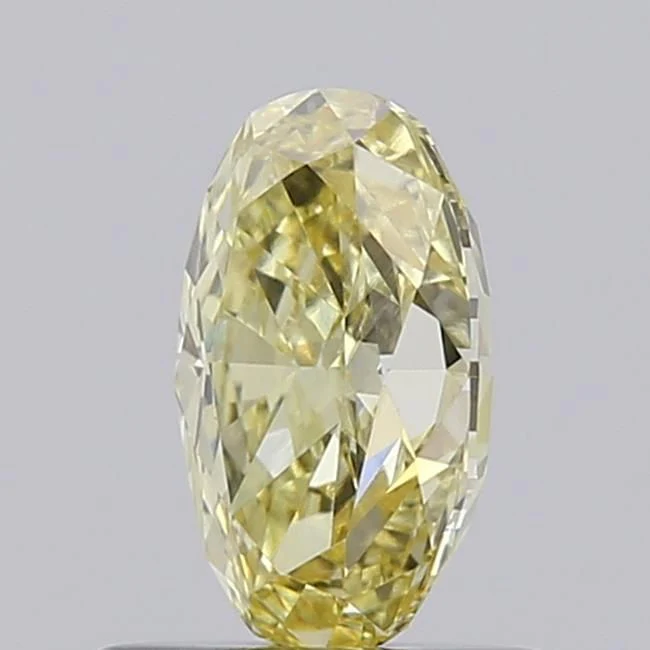 0.72 ct. Fancy Yellow/VVS2 Oval Lab Grown Diamond