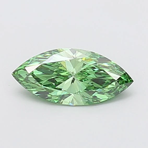 0.74 ct. Fancy Vivid Green/VS1 Marquise Lab Grown Diamond - Image 2