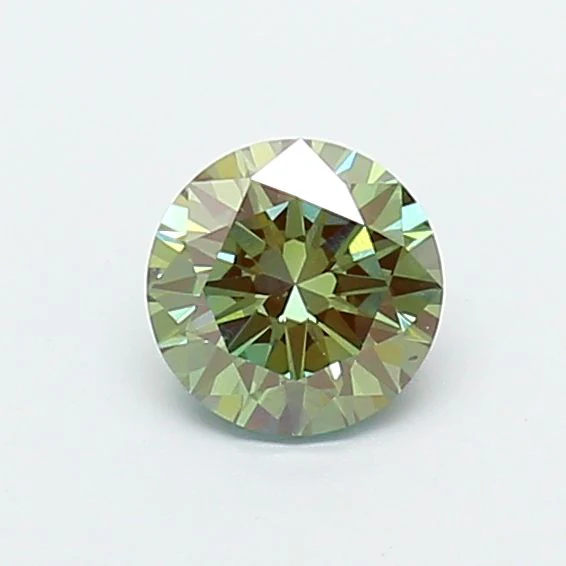 0.78 ct. Fancy Vivid Green/VS2 Round Lab Grown Diamond