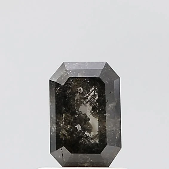 0.80 ct. Fancy Salt And Pepper/VS2 Emerald Diamond