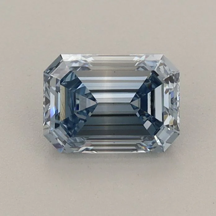 0.80 ct. Fancy Vivid Blue/VS1 Emerald Lab Grown Diamond