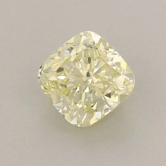 0.81 ct. Fancy Light Yellow/VVS2 Cushion Modified Lab Grown Diamond