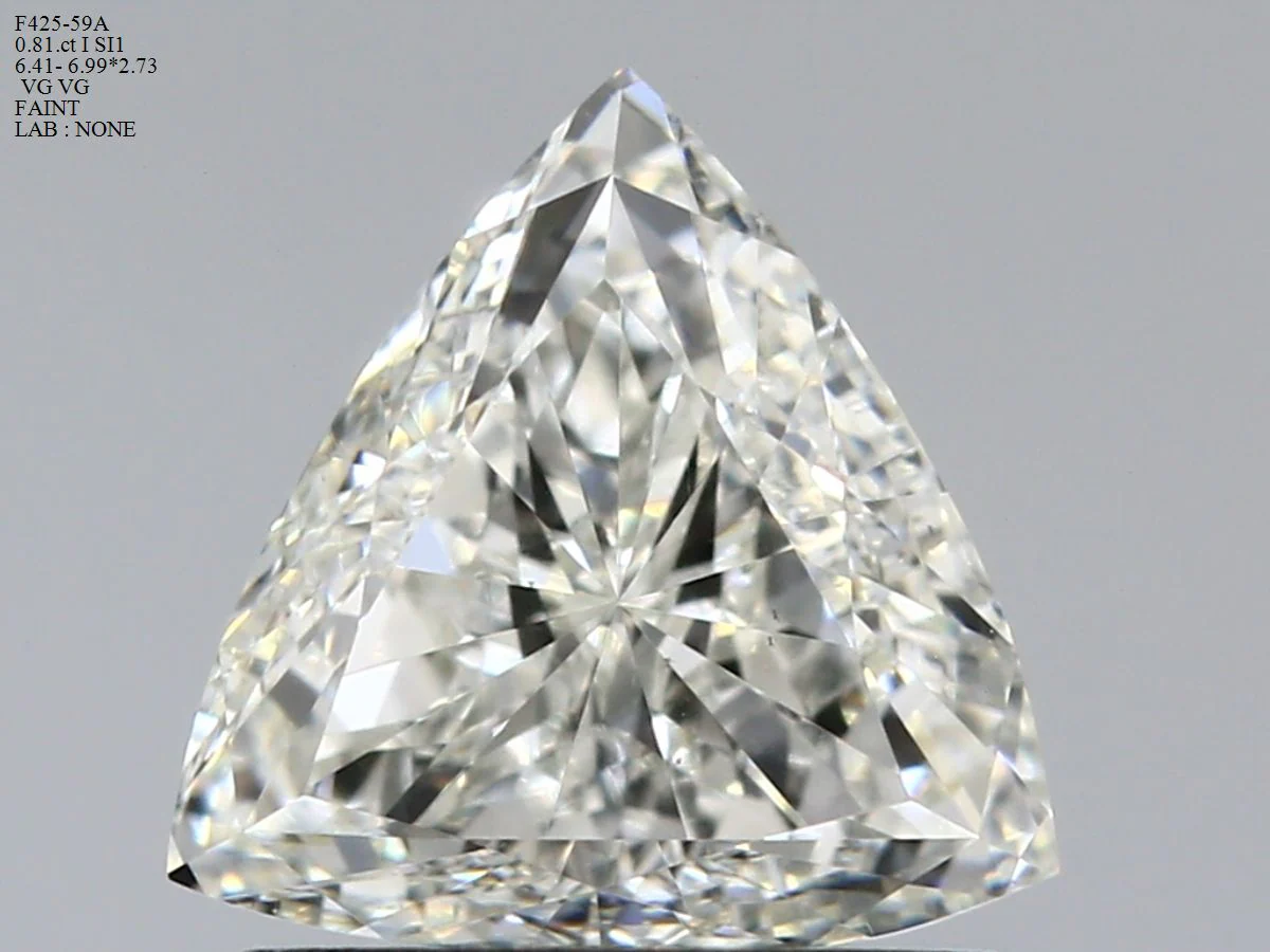 0.81 ct. I/SI1 Trilliant Diamond