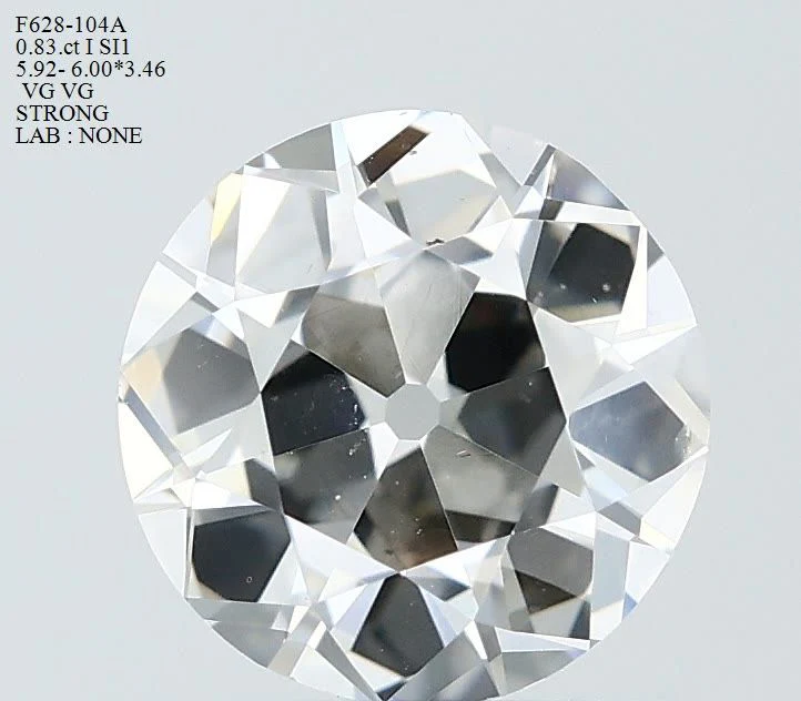 0.83 ct. I/SI1 European Cut Diamond