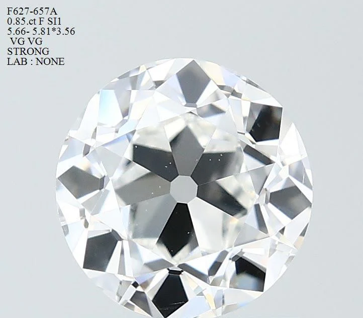 0.85 ct. F/SI1 European Cut Diamond