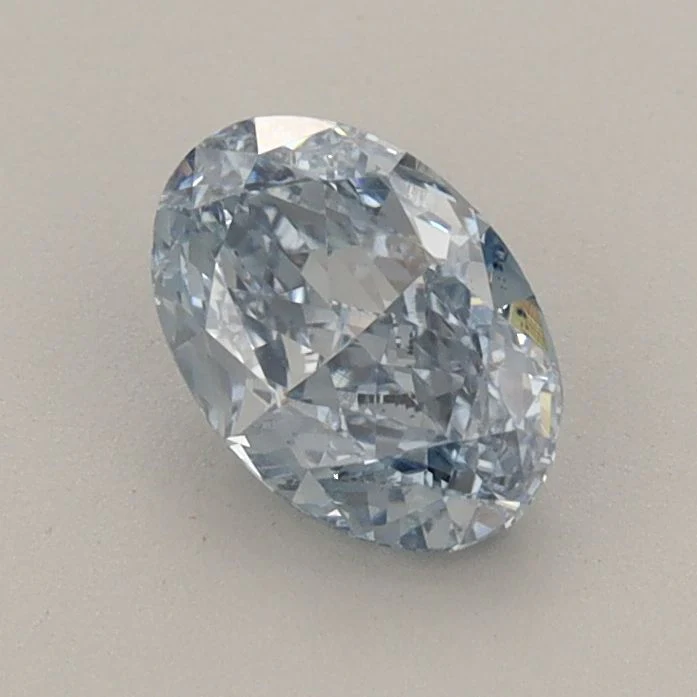 0.85 ct. Fancy Intense Blue/VS1 Oval Lab Grown Diamond