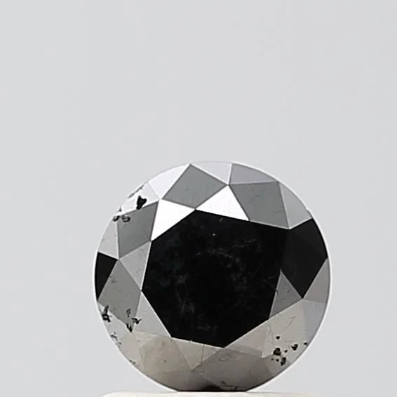 0.86 ct. Fancy Black/VS2 Round Diamond