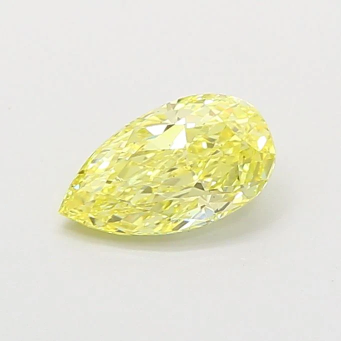 0.88 ct. Fancy Intense Yellow/VS2 Pear Lab Grown Diamond