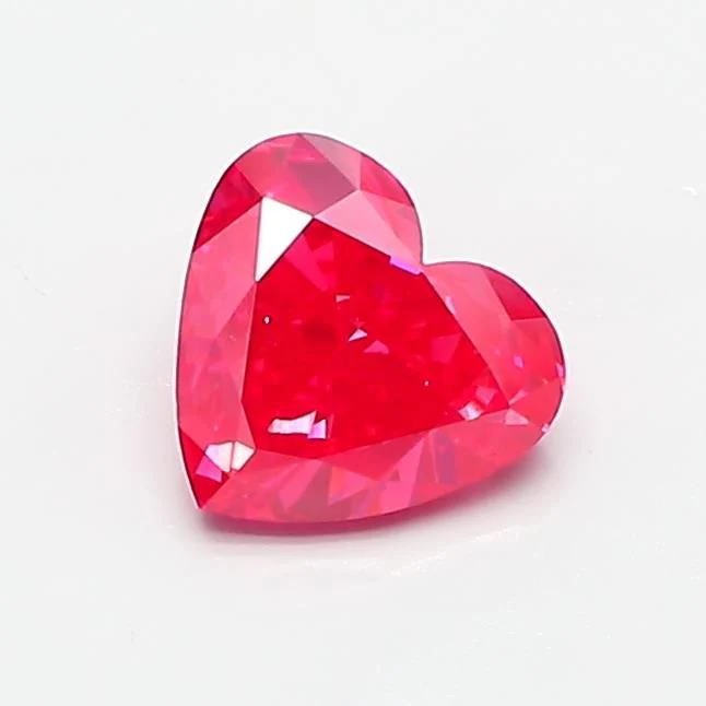 0.88 ct. Fancy Vivid Pink/VS1 Heart Lab Grown Diamond