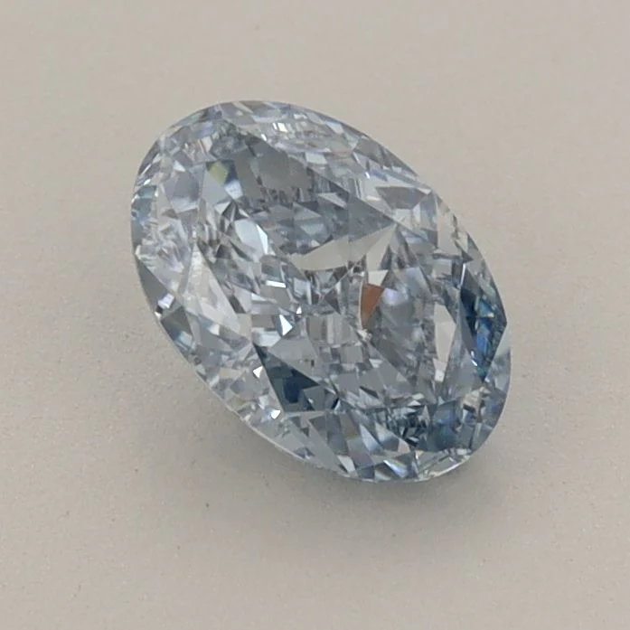 0.89 ct. Fancy Intense Blue/VVS2 Oval Lab Grown Diamond - Image 2