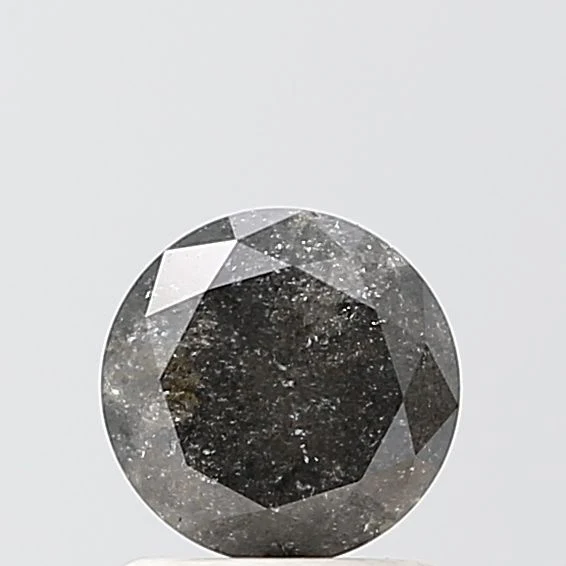 0.89 ct. Fancy Salt And Pepper/VVS2 Round Diamond