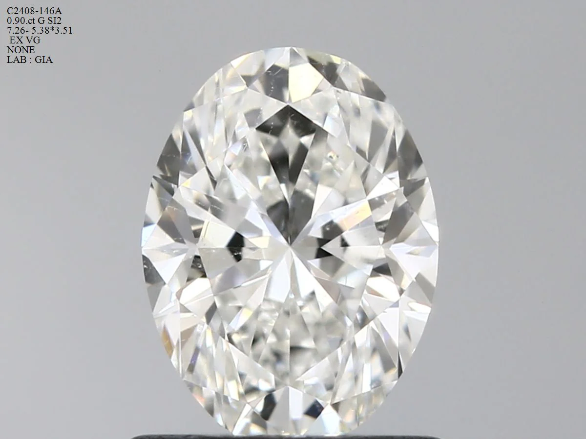 0.90 ct. G/SI2 Oval Diamond